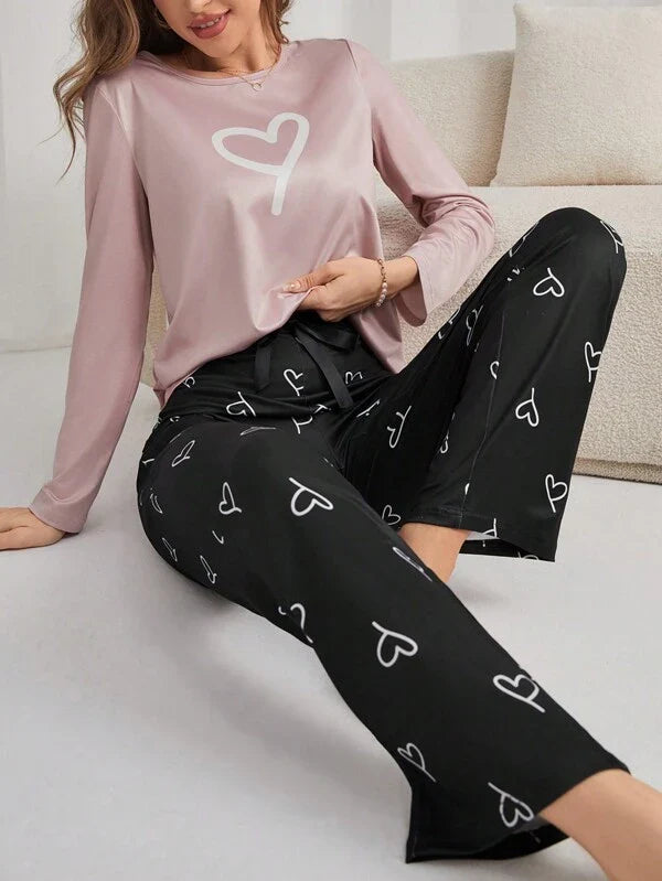 Pijama Longo HeartPrint