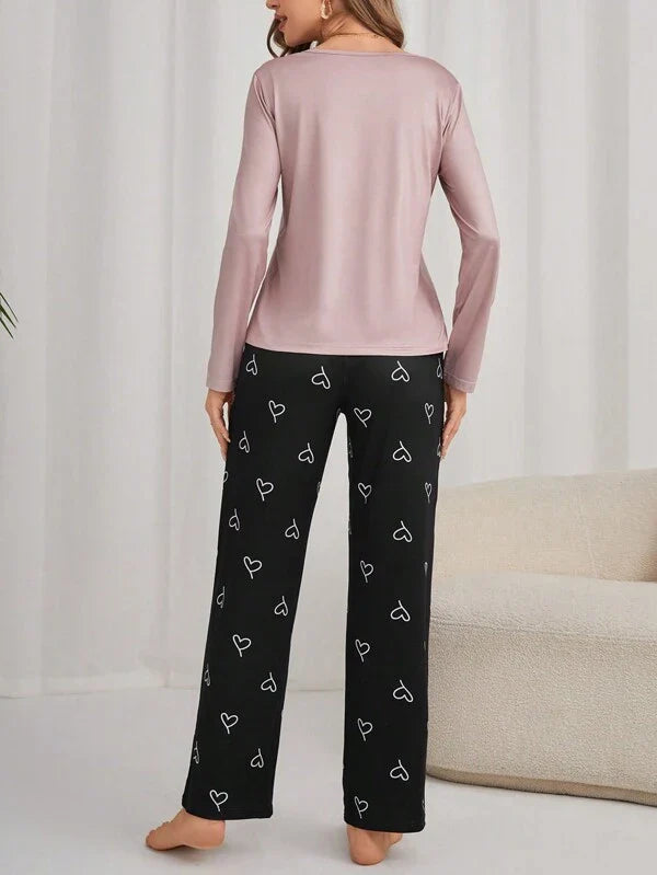 Pijama Longo HeartPrint