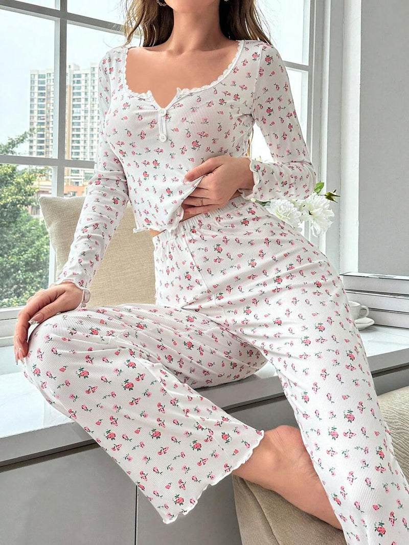 Pijama Longo Rose