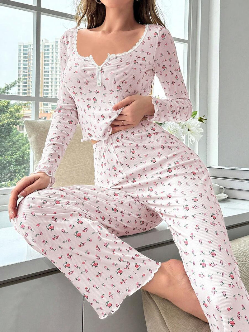 Pijama Longo Rose