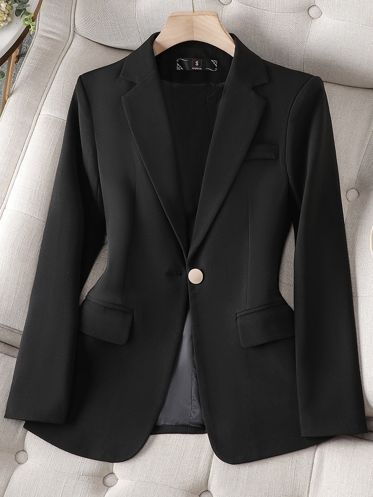 Blazer Feminino de Alfaiataria com Manga Longa – Livien