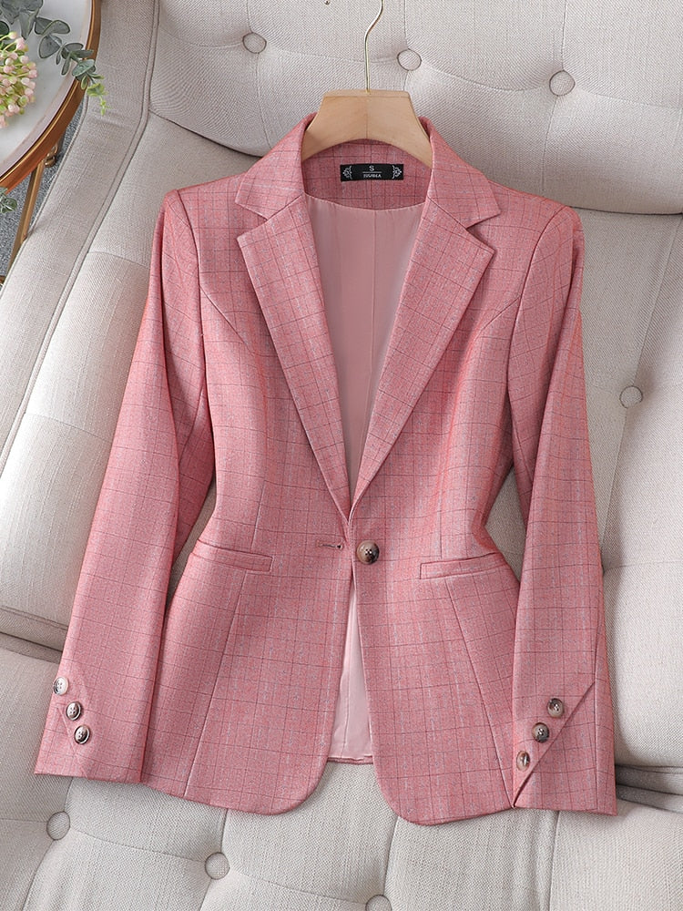 Blazer Feminino Slim com Botão Único – Maura